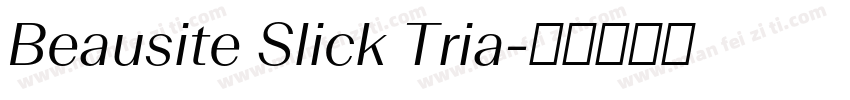 Beausite Slick Tria字体转换